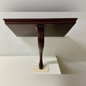 Vtg Virginia Metalcrafters Colonial Williamsburg Mahogany Chippendale Wall Shelf